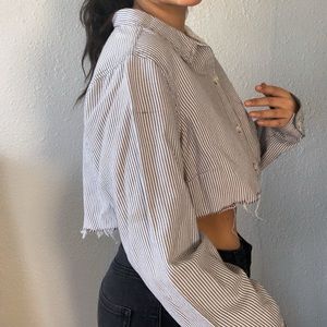 Button up crop top